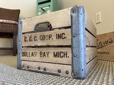 Vintage Wooden Milk Crate
