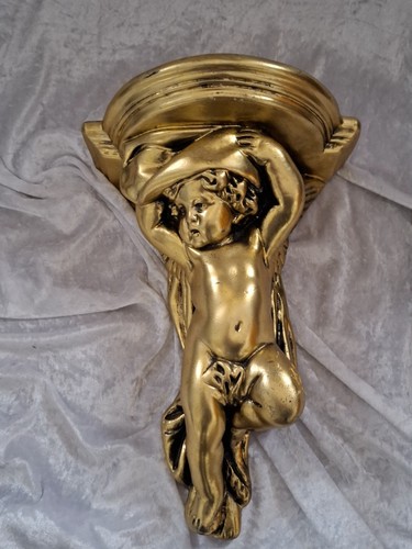 Plaster cherub wall - cherub,