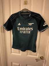 Kids Age 11-12 Years Adidas Arsenal Football Club 2023/24 Third Shirt