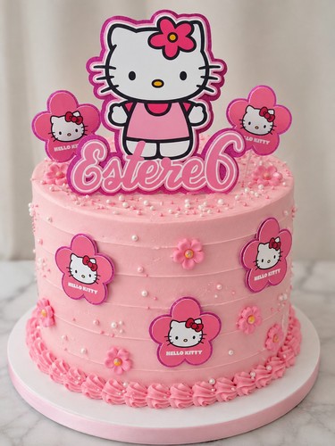 Hello kitty cake topper set - kitty,