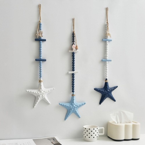 Wooden starfish wall hanging - starfish,