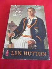 Len Hutton "Just My Story" 1956 First HB Book