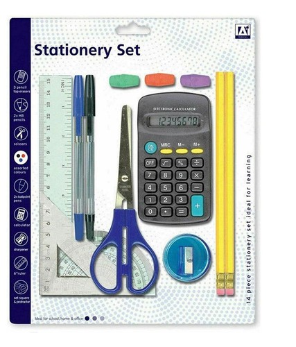 School stationary 14pc maths - school,