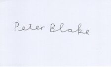 Peter Blake Signed Post Card Rare C/w Signing Details