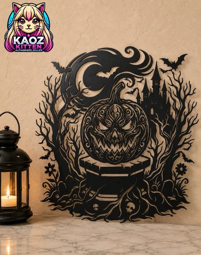 Evil jack lantern wall - jack, art