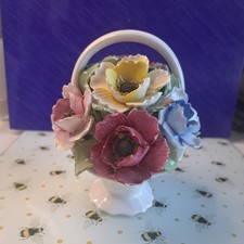 Vintage AYNSLEY FLOWER BASKET 