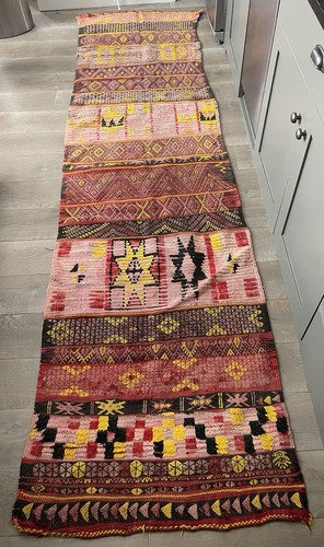 Moroccan vintage wool runner - vintage,