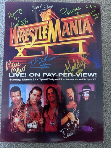Wwf wrestlemania xii signed - wwf,