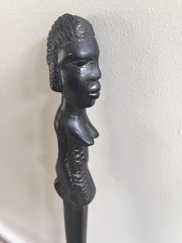 Hand carved african walking - carved,