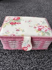 Cath Kidston Pink Floral vintage Sewing Basket