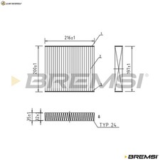INTERIOR AIR FILTER FC0078A