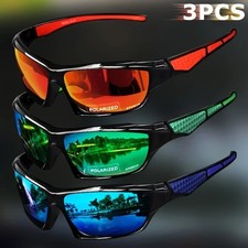 Sunglasses Polarized, Mirrored Shades, Great for Cycling, Sports, Golf, Fishing