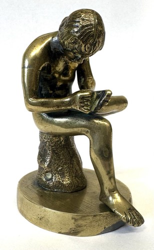 Small antique bronze statue - antique,