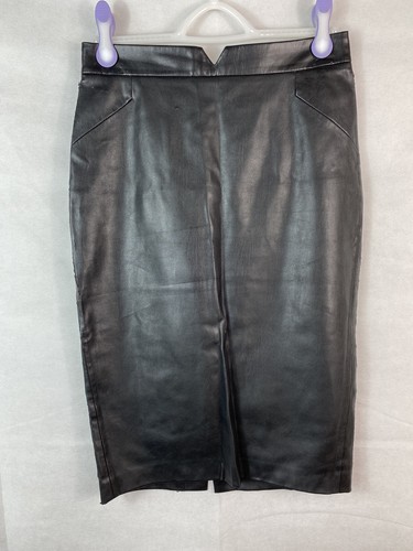 Zara faux leather - leather, skirt