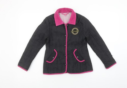 Pineapple girls black quilted - girls,