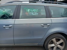 VW PASSAT ESTATE B7 FACELIFT 2011 REAR DOOR N/S PASSENGER SIDE IN GREY LC7Z