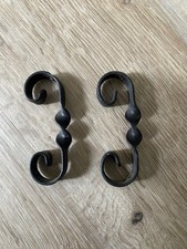 Small Wrought Iron C Scrolls 90 x 35mm Approx. X 2
