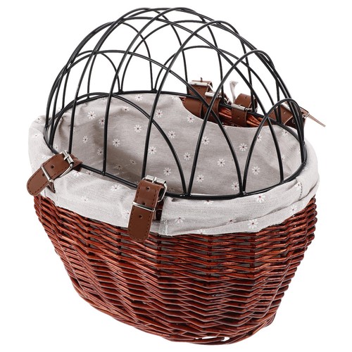 Bike basket rear - rear, brown
