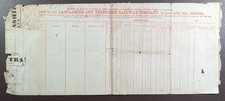 Lancashire & Yorkshire Railway Consignment Form – Used as Clerk Roster (Undated)