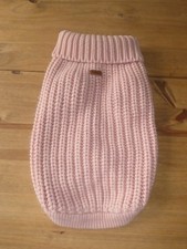 *BARBOUR* Saltburn Knitted DOG JUMPER Pink Roll Neck Rib Design M EC rrp£30