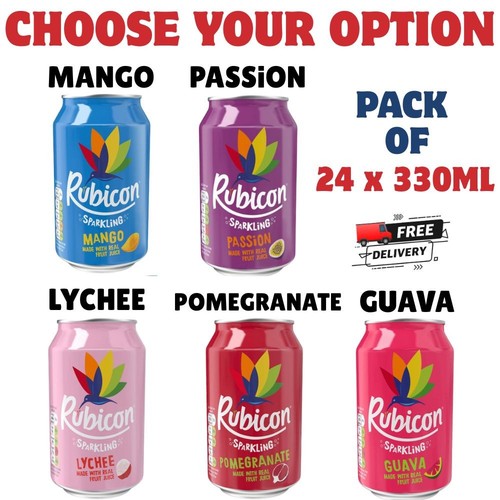 Rubicon 330ml fizzy - 24, x