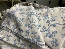 French Isabelle Bird Toile- 100% Heavy Linen tablecloth.Size:L: 232cm x W: 114cm