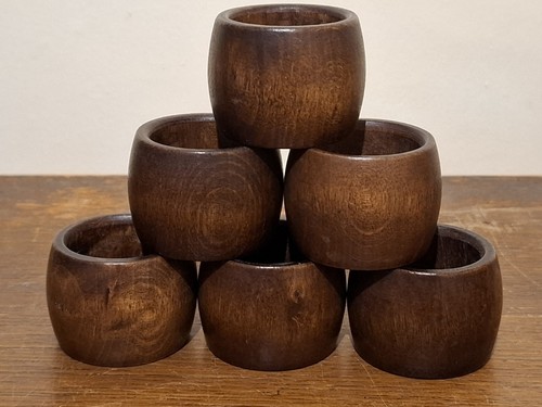 Vintage set turned wooden - set,