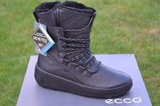 ECCO BNIB Ladies Winter Ankle Boots UKIUK  GTX Black Leather UK 5 / EU 38