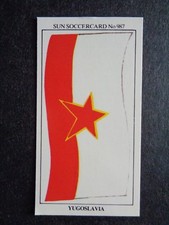 The Sun Soccercards 1978-79 - Yugoslavia - Flag of Yugoslavia #987