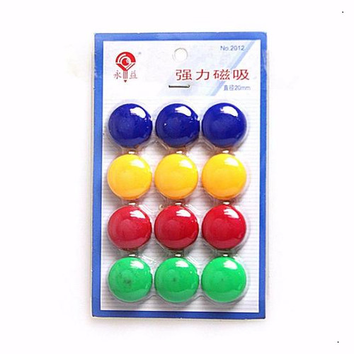 Round magnets fridge - magnets, memo