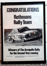 Framed original Classic Car ad