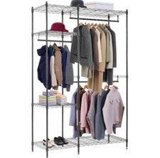 Brian & Dany Clothing Rails Rack Open Wardrobe Aztec Storage Shoes Double Metal