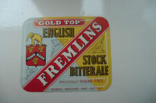 MINT FREMLINS SMALL STOCK BITTER ALE MAIDSTONE KENT BEER BOTTLE LABEL 