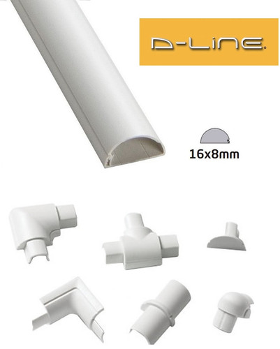 Line 16mm 8mm white - 16mm, micro