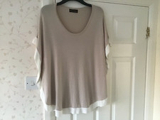 Frank Usher Stylish Beige and Cream Jumper