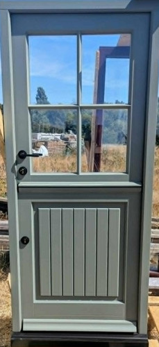 Stable door with sage exterior - with,
