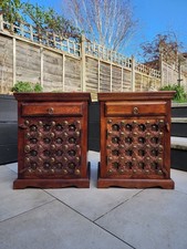 2x Indian Jali Sheesham Wood