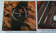 Vintage 1980's Mens MG Wrist Watch Quartz Timex Austin Rover + box & other watch