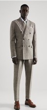 MANGO MNG Men's Beige Slim Fit