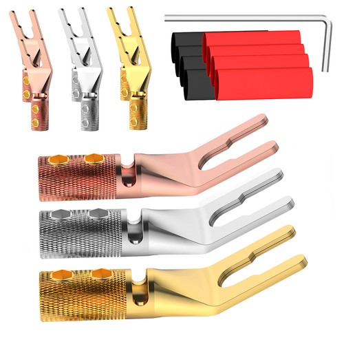 8pcs speaker cable spade - cable,