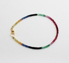 Ruby Sapphire Emerald Bracelet