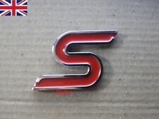 GRADE B For FORD FOCUS FIESTA MONDEO ZETEC RED S REAR BADGE EMBLEM SELF ADHESIVE