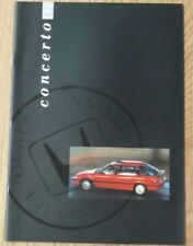 HONDA CONCERTO BROCHURE 1989 (1.6i-16, GL, EX) ROVER 200 ENGLISH TXT/UK MKT EXC