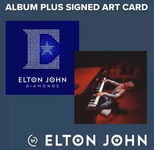 Elton john signed diamonds - john,
