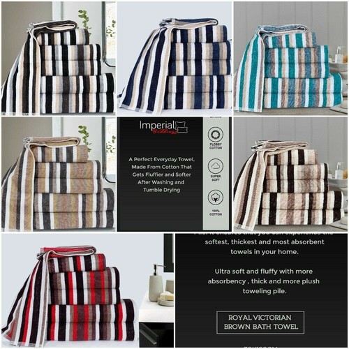 Victorian stripe towel - towel, 100%