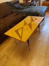 Vintage Mid Century Erno Fabry ? Heals ? Sputnik Style Legs Coffee Table 36x18"*