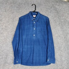 Levi's LVC Shirt Mens Size Small Blue Sunset Chambray 1920s Chinstrap Popover