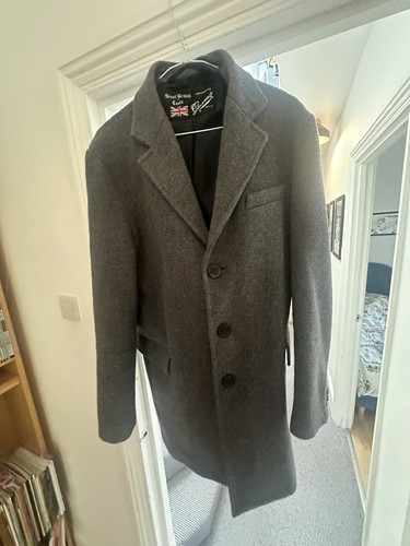 Gloverall grey wool coat - grey,