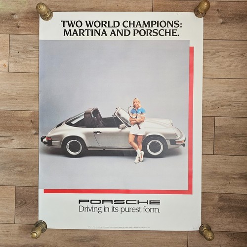 Rare vintage porsche poster - rare,