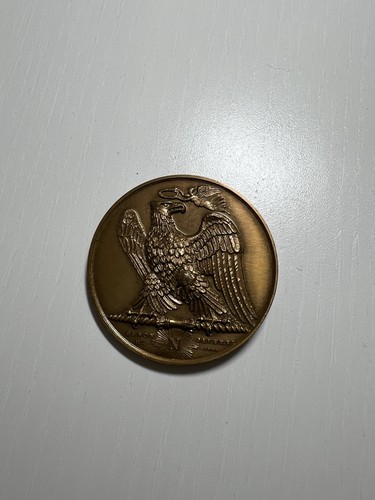 Bronze medallion with - bust, of